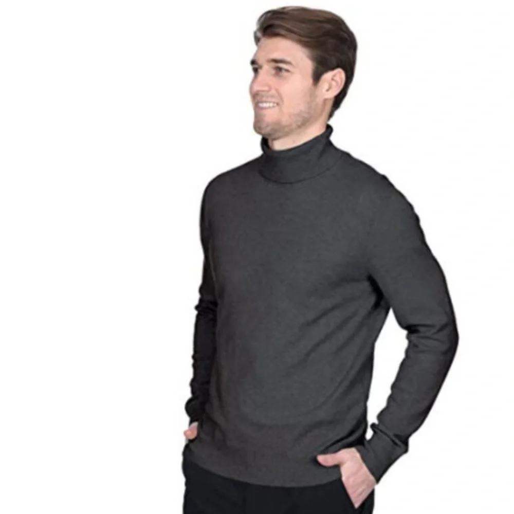 State Fusio Wool and Cashmere Blend NWT XXL  Men's Charcoal Gray Sweater Gift